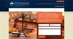 Desktop Screenshot of coleman-lawyers.com